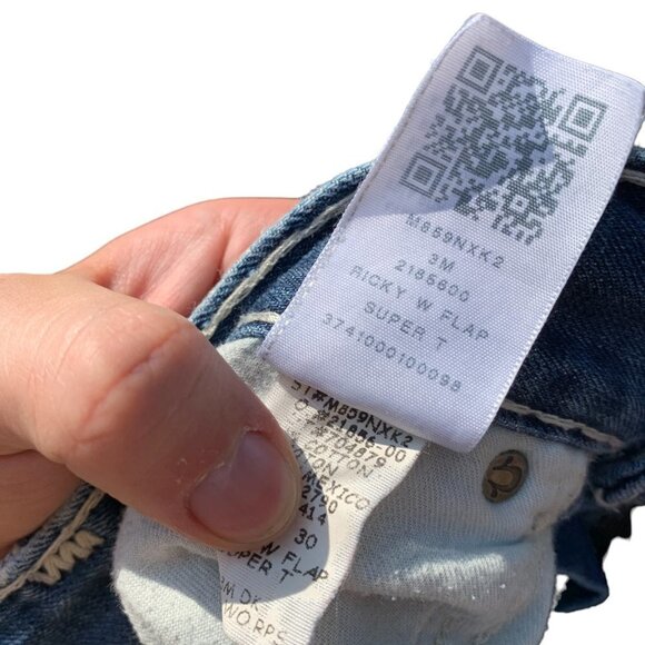 True Religion Jeans Size 30 RICKY SUPER T Blue - Picture 5 of 9